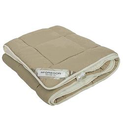 Foto van Dekbed mcgregor lazy double face taupe off white - 240x200 cm (lits-jumeaux) - mcgregor - 300 gram - dekbed-discounter.nl