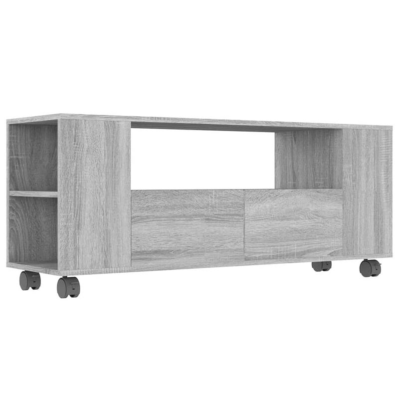 Foto van Vidaxl tv-meubel 120x35x43 cm bewerkt hout grijs sonoma eikenkleurig