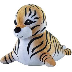 Foto van Animal planet knuffel toby the tiger seal pluche - 32 cm - recycled polyester