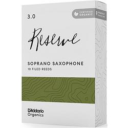 Foto van D'saddario woodwinds organic reserve soprano saxophone reeds 3.0 (10 stuks)