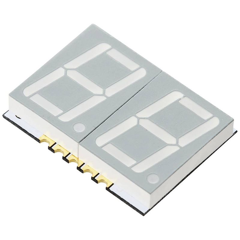 Foto van Tru components smd-led geel 16 mcd display met twee cijfers