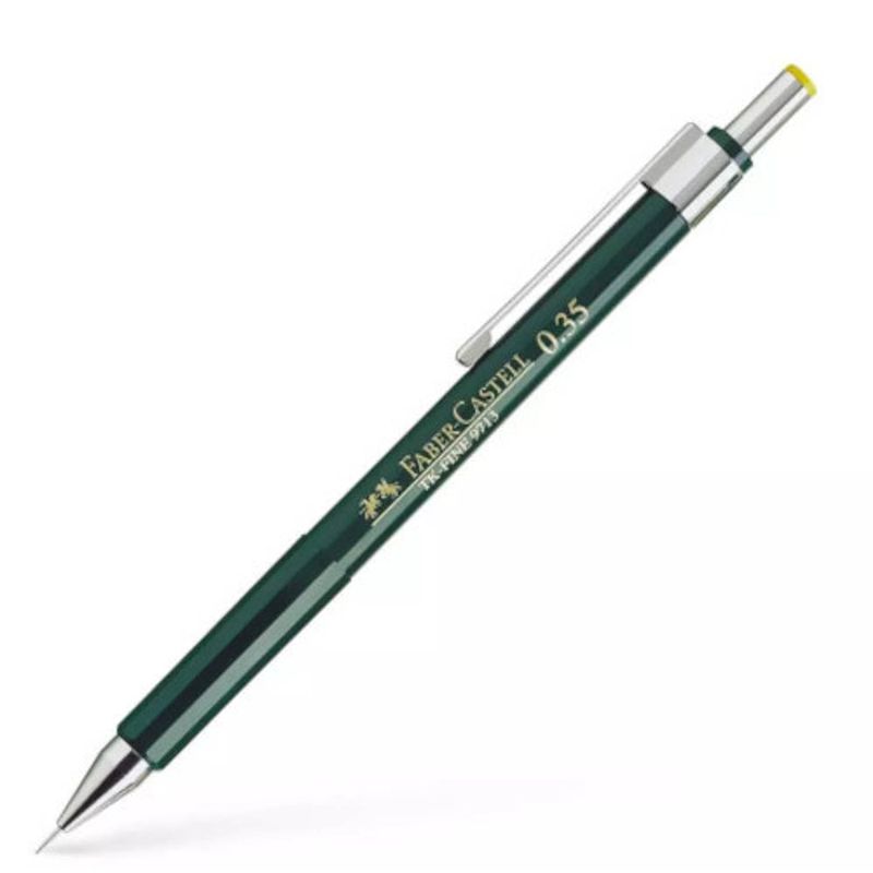 Foto van Faber castell vulpotlood tk-fine 0,35 mm grafiet groen