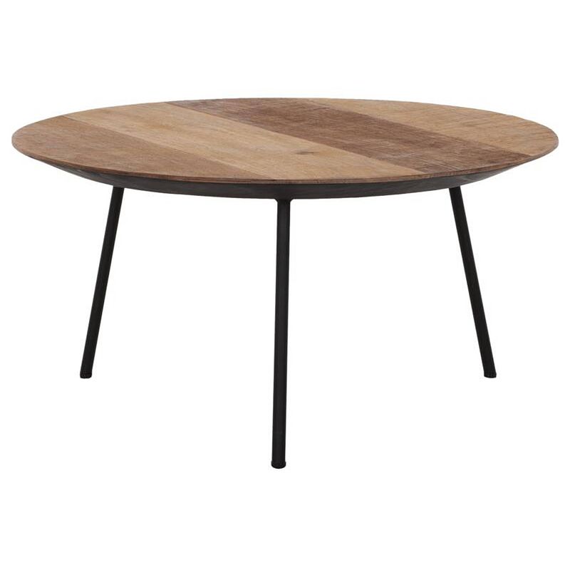 Foto van Dtp home coffee table jupiter large natural,30xø60 cm, recycled tea...