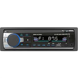 Foto van Strex autoradio met bluetooth voor alle auto'ss - usb, aux en handsfree - afstandsbediening - enkel din auto radio met