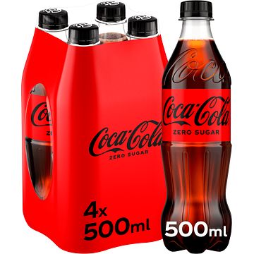 Foto van Cocacola zero sugar 4 x 500ml bij jumbo