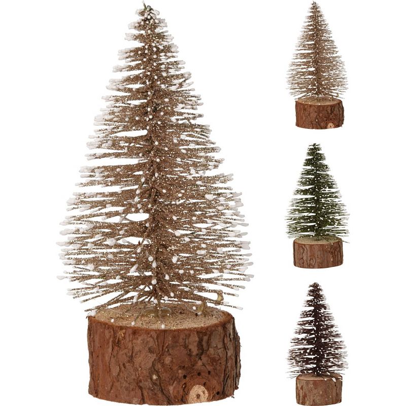 Foto van Nampook - xmas tree glitter 14 cm woodlan