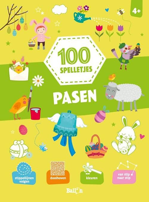 Foto van Pasen - 100 spelletjes - paperback (9789403216232)