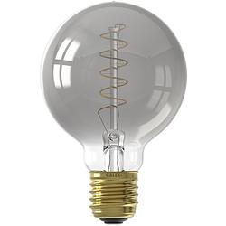 Foto van Calex - led lamp - globe - filament g80 - e27 fitting - dimbaar - 4w - warm wit 2100k - grijs