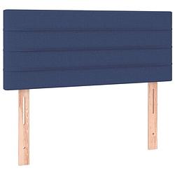 Foto van The living store hoofdbord classic blue - 80 x 33.5 x 78 cm - verstelbaar - duurzaam materiaal