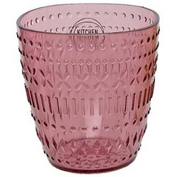 Foto van Drinkglas/beker - kunststof - 250 ml - roze - drinkglazen