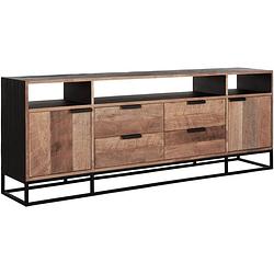 Foto van Dtp home tv stand cosmo no.3 high, 2 doors, 4 drawers, 3 open racks...