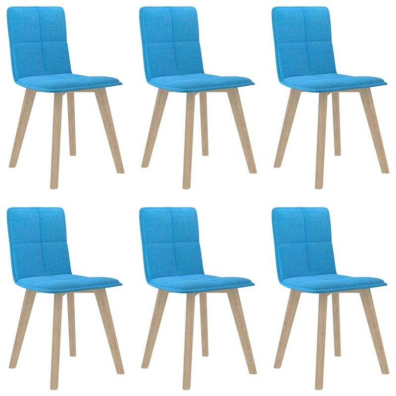 Foto van Vidaxl eetkamerstoelen 6 st blauw