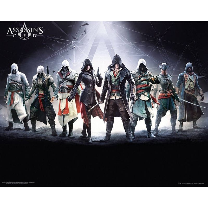 Foto van Gbeye assassins creed characters poster 50x40cm