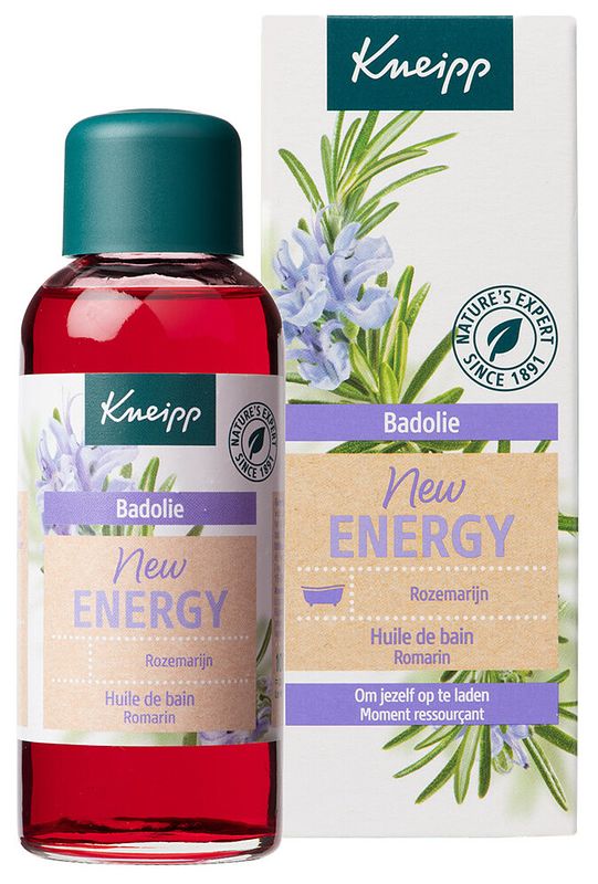 Foto van Kneipp badolie new energy - rozemarijn