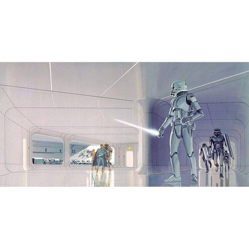 Foto van Komar star wars classic rmq stormtrooper hallway vlies fotobehang 500x250cm 10-banen