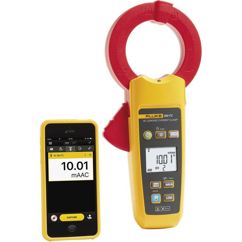 Foto van Fluke 369 fc stroomtang digitaal datalogger cat iii 600 v weergave (counts): 3300