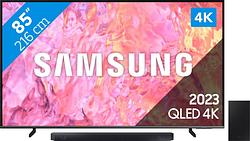 Foto van Samsung qled 85q60c (2023) + soundbar