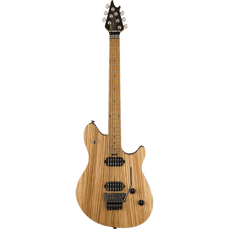 Foto van Evh wolfgang standard exotic zebrawood natural mn elektrische gitaar