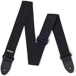 Foto van Dunlop d07-01bk poly strap black gitaarband