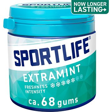 Foto van Sportlife extramint sugar free gums 102g bij jumbo