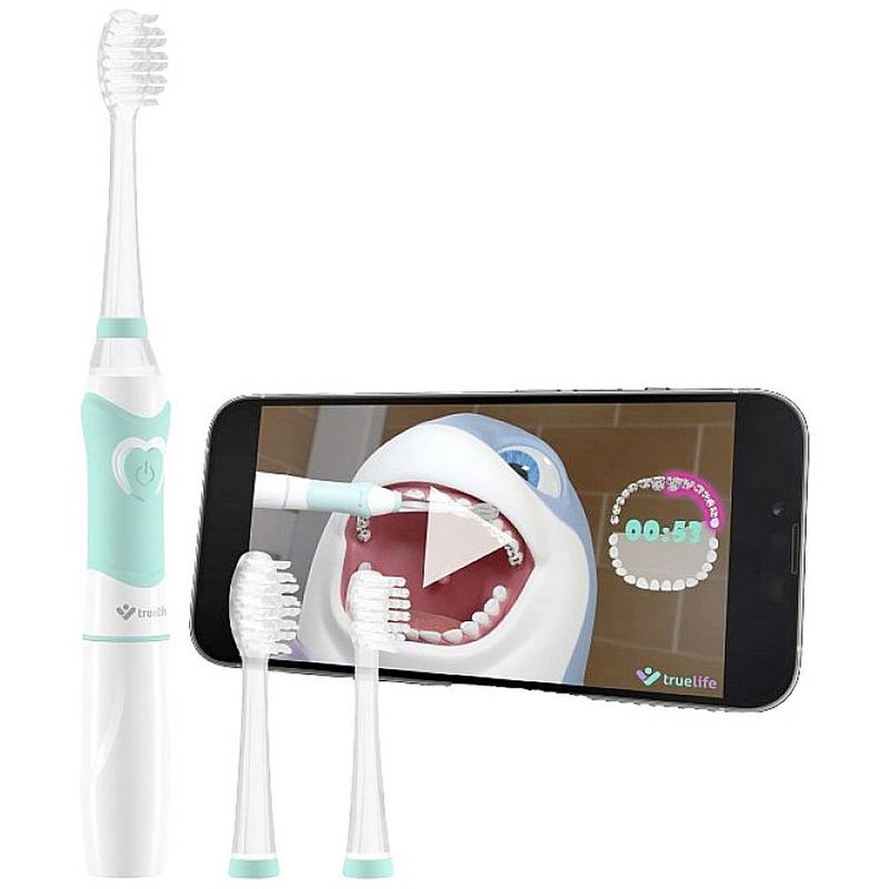 Foto van Truelife sonicbrush kid g tlsbkg elektrische tandenborstel sonisch wit, turquoise