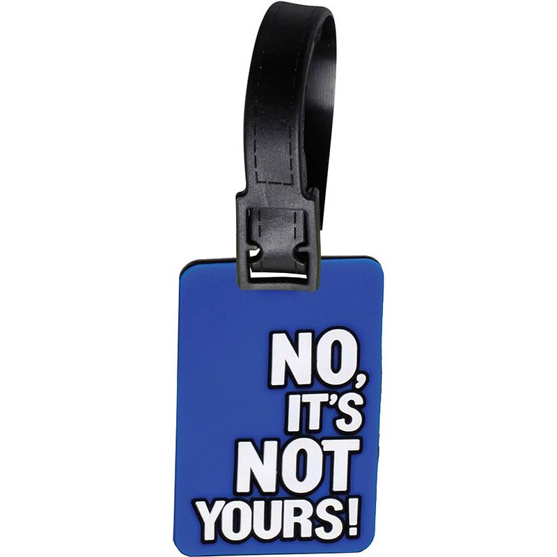 Foto van Fabrizio kofferlabels no, it's not yours 7,5 x 5 cm blauw 2 stuks