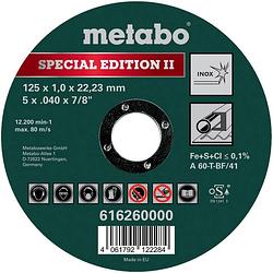 Foto van Metabo metabowerke 616260000 doorslijpschijf recht 125 mm 22.23 mm 1 stuk(s)