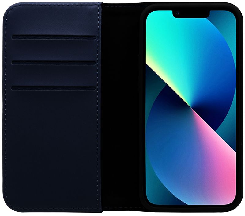 Foto van Bluebuilt apple iphone 13 pro max book case leer blauw