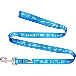 Foto van Wild & woofy hondenriem did you say walk? 120 cm nylon blauw