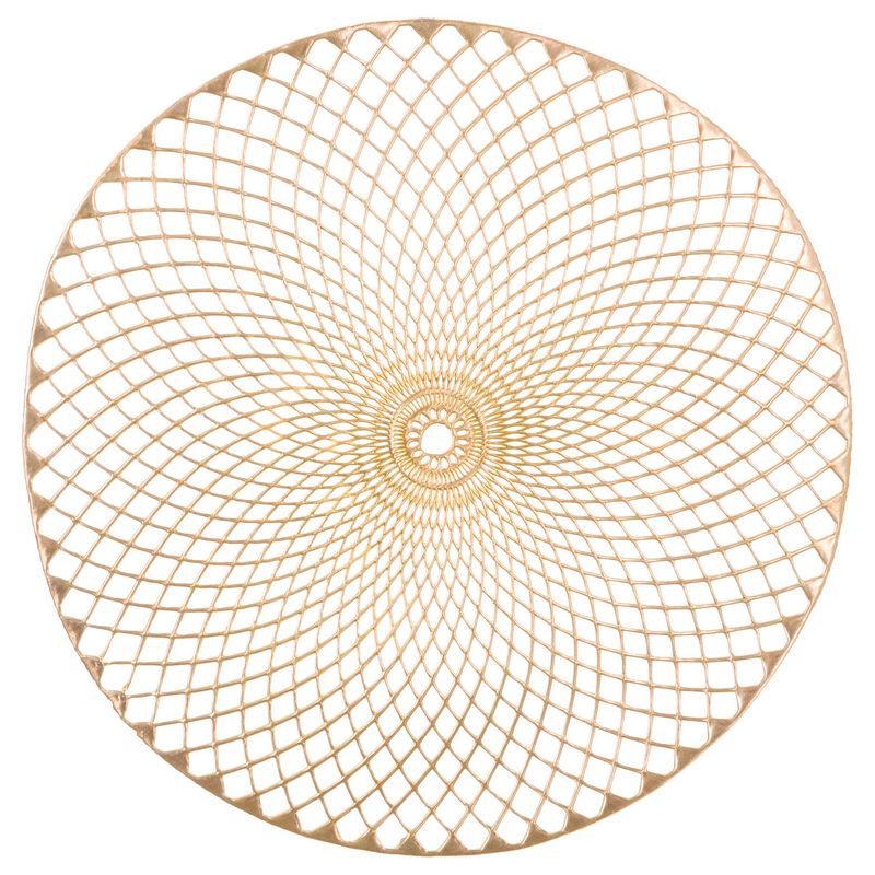 Foto van Placemat set van 4 gold mandala - ø38 cm