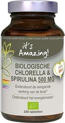 Foto van Its amazing chlorella & spirulina tabletten