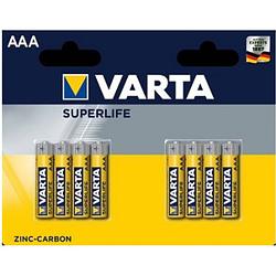 Foto van Varta batterijen aaa superlife r03 1,5v zink-carbon 8 stuks