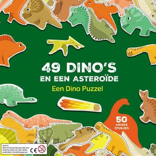 Foto van 49 dino'ss en een asteroã¯de - puzzel;puzzel (9789063696955)