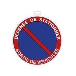 Foto van Taliaplast bord 'sprière de ne pas stationner's, gelieve niet te parkeren, uitrit voertuigen, rond, 30 cm x 30 cm