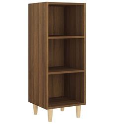 Foto van Vidaxl dressoir 34,5x32,5x90 cm bewerkt hout bruineikenkleurig