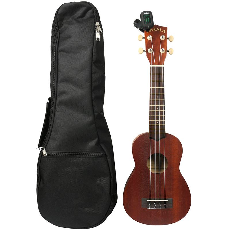 Foto van Kala mk-s pack makala sopraan ukelele naturel met tas en tuner