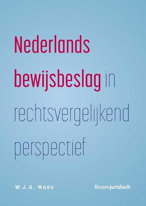 Foto van Nederlands bewijsbeslag in rechtsvergelijkend perspectief - w.j.g. maas - paperback (9789462907843)