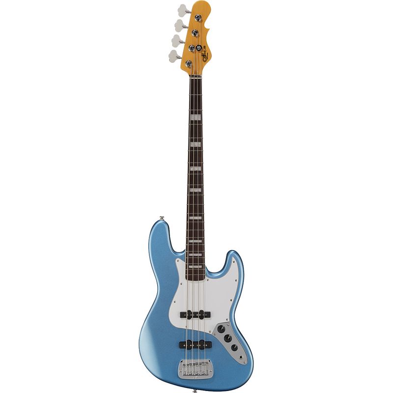 Foto van G&l tribute series jb lake placid blue elektrische basgitaar