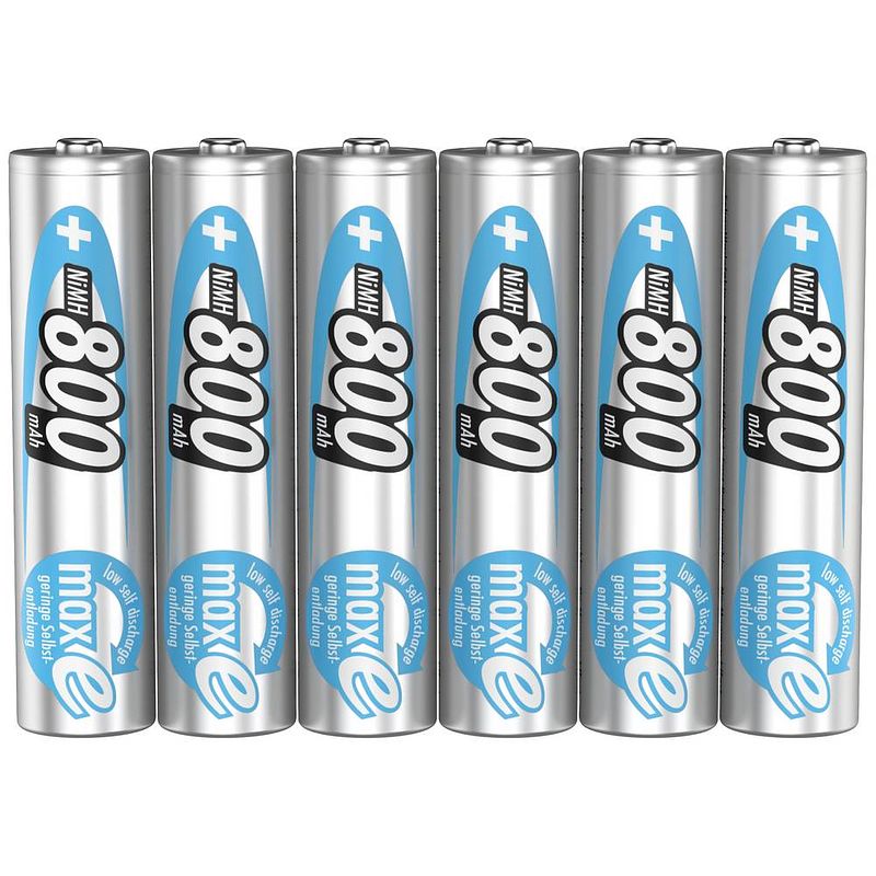 Foto van Ansmann maxe hr03 oplaadbare aaa batterij (potlood) nimh 800 mah 1.2 v 6 stuk(s)