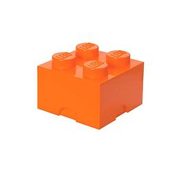 Foto van Lego brick 4 opbergbox - oranje