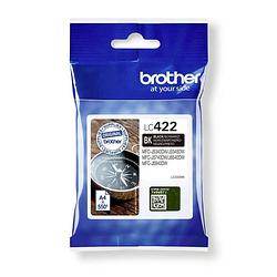 Foto van Brother inktcartridge, 550 pagina's, oem lc-422bk, zwart