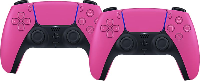 Foto van Sony playstation 5 dualsense draadloze controller nova pink duo pack