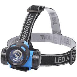 Foto van Led hoofdlamp - aigi crunli - waterdicht - 50 meter - kantelbaar - 1 led - 0.8w - blauw vervangt 7w