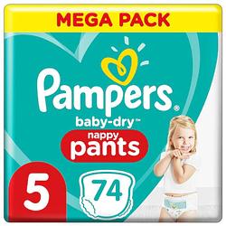 Foto van Pampers - baby dry pants - maat 5 - mega pack - 74 luierbroekjes