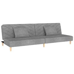 Foto van The living store bedbank modern - slaapbank - lichtgrijs - 200x84.5x69cm - schuimvulling