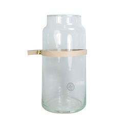 Foto van Drinken waterglas wrap me mini met lederen band