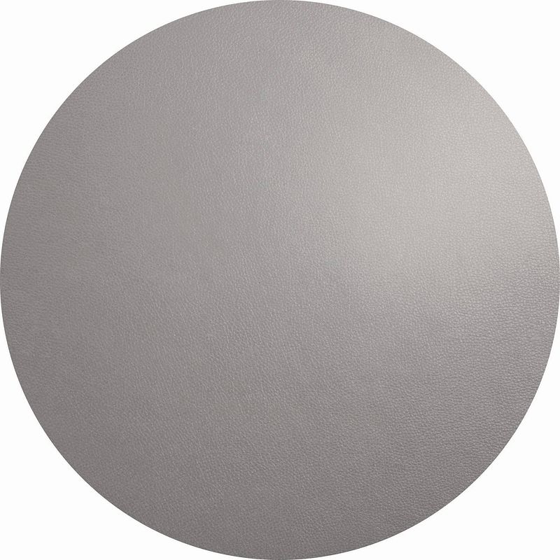 Foto van Asa - t table top placemat rond 38cm cement leather