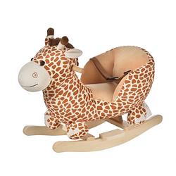 Foto van Schommelpaard - hobbeldier - hobbelpaard - schommelstoel voor kinderen - speelgoed - l60 x b33 x h45 cm