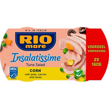 Foto van Rio mare insalatissime tuna salad corn voordeelverpakking 2 x 160g bij jumbo
