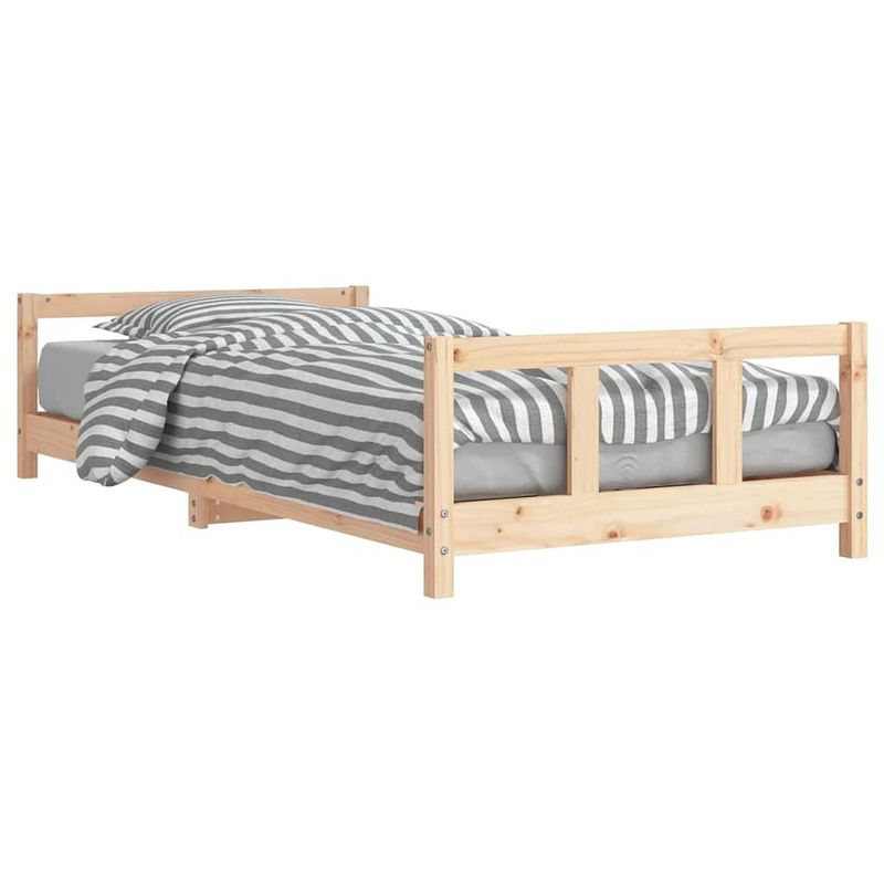 Foto van Vidaxl kinderbedframe 90x200 cm massief grenenhout